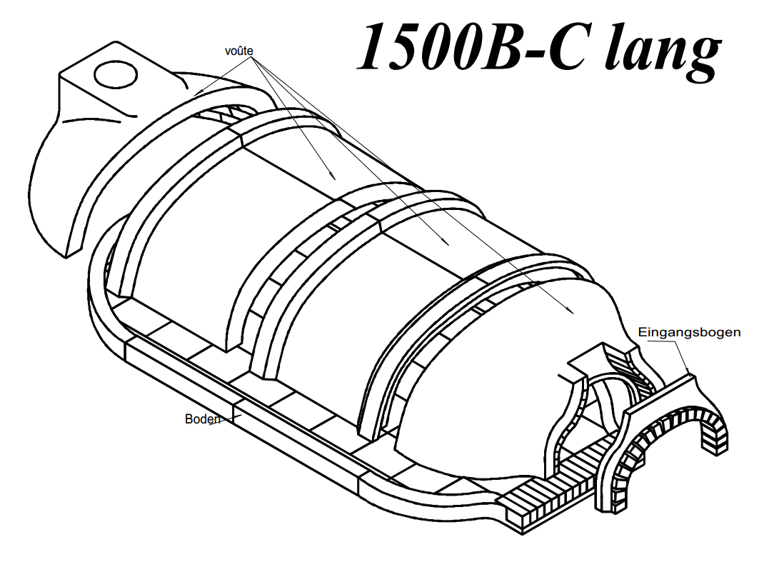 Pizzaofen 1500B-C lang